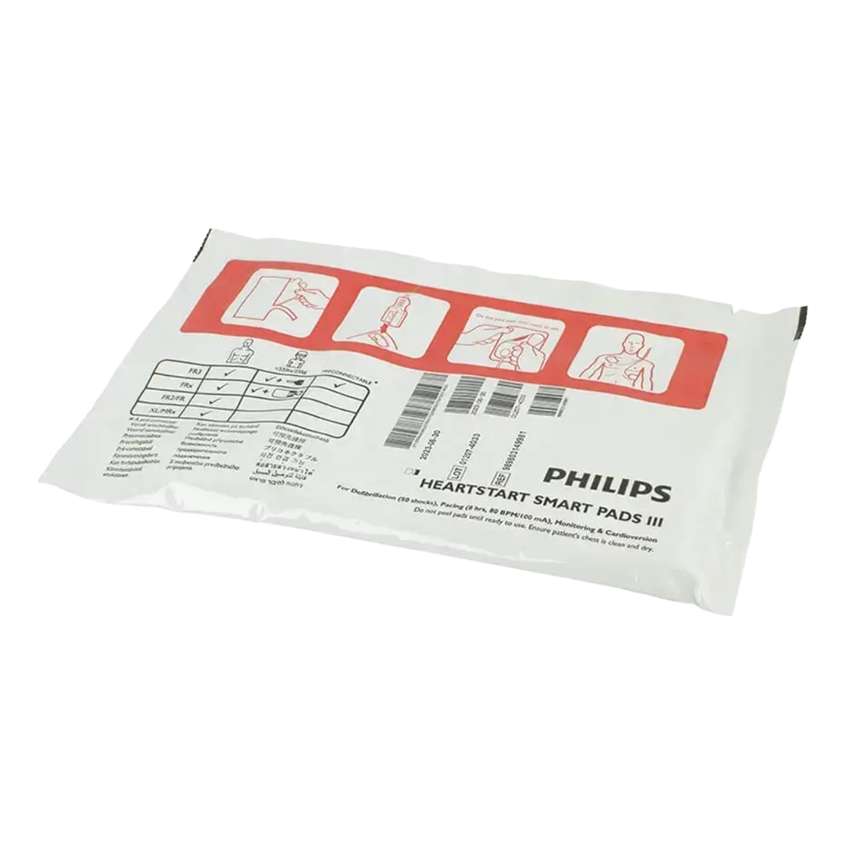Heartstart SMART Pads III (Paar) vorkonnektierbare Defi-Elektroden