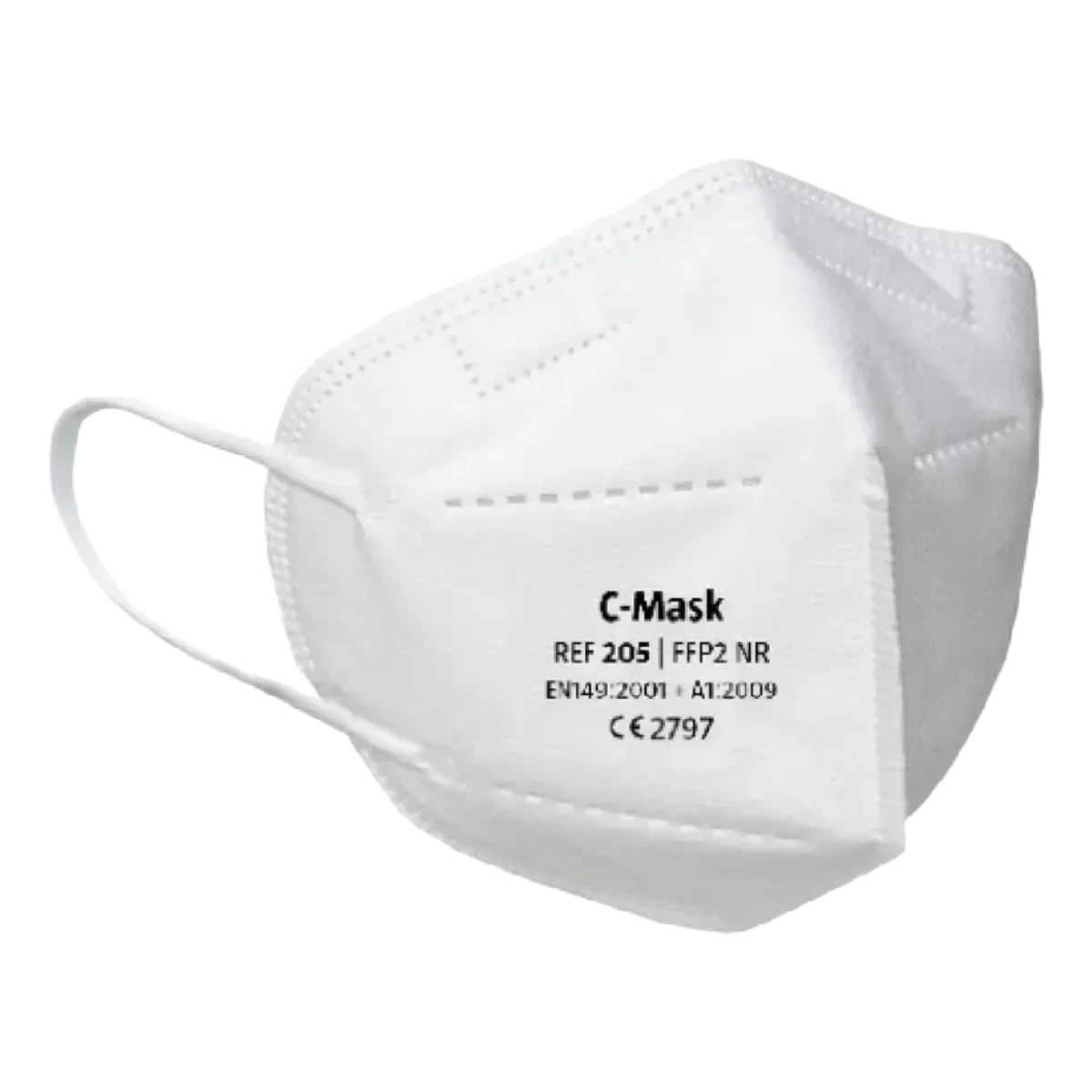 Dach C-Mask FFP2 Atemschutzmaske wei&szlig; ohne Ventil
