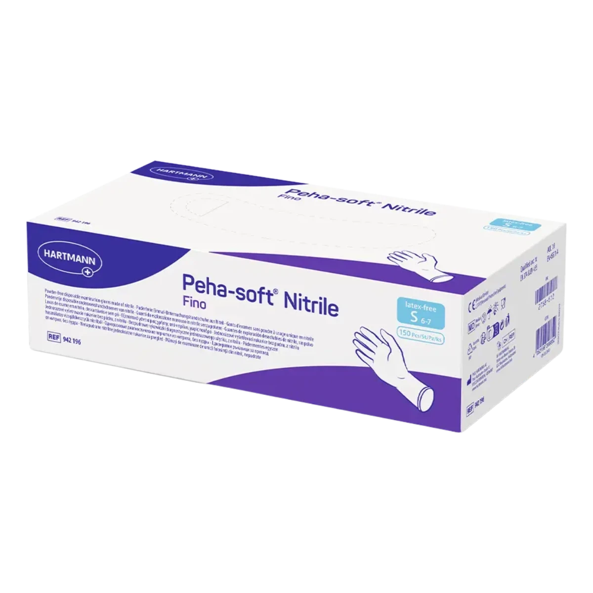 Peha-soft nitrile FINO puderfrei Größe S, Pack à 150 Stück