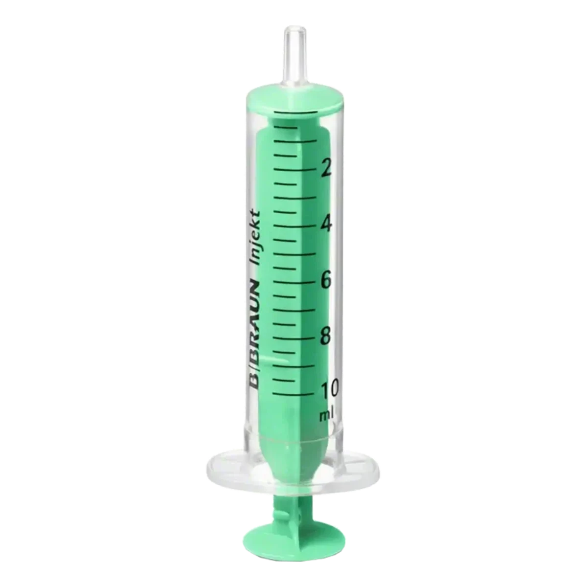 Einmal Spritze Braun Inject Luer Solo 10ml mit gruenem Stempel, Pack à 100 Stück
