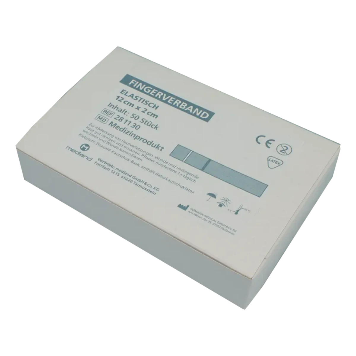 Fingerverband 12 x 2 cm elastisch, hautfarben