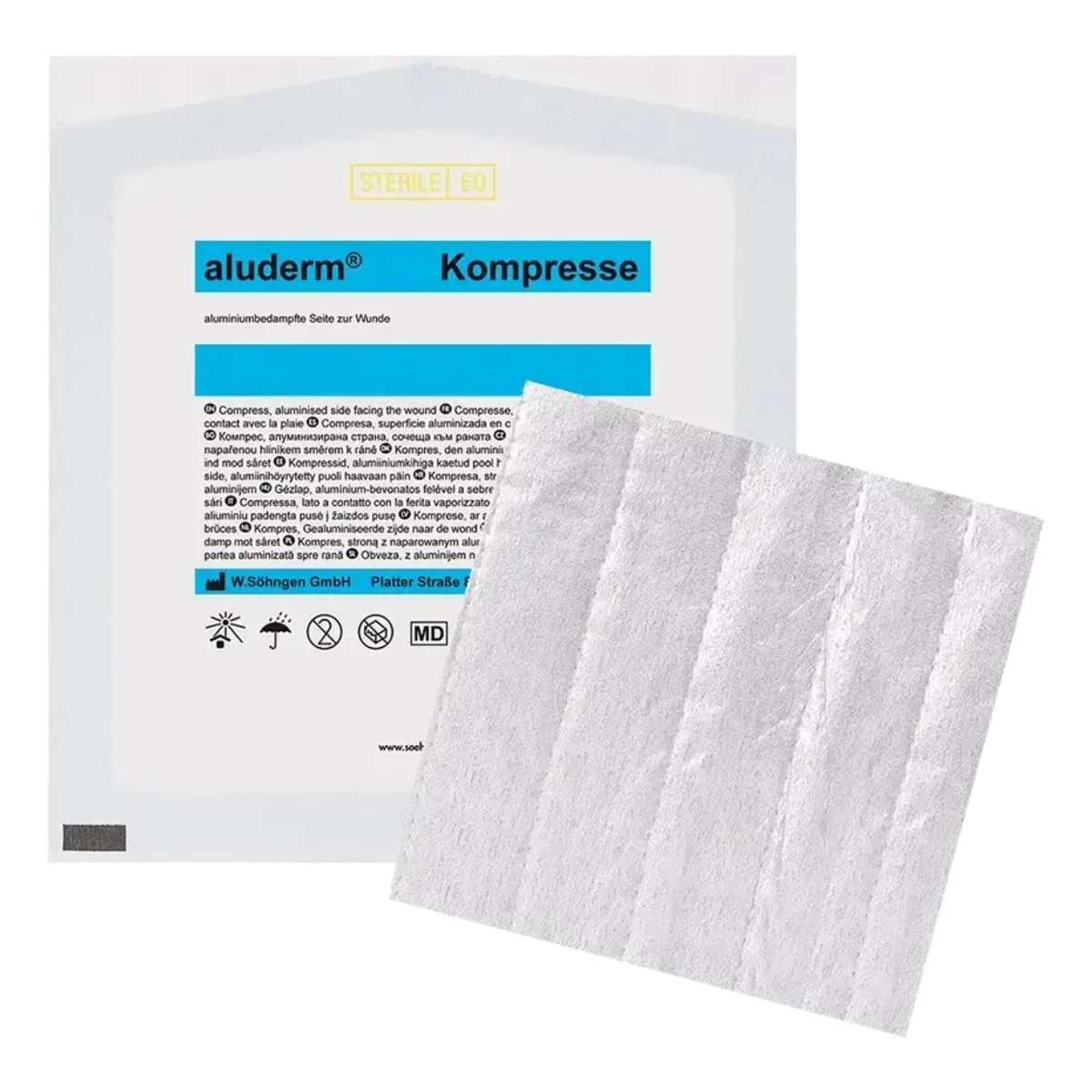 Aluderm-Kompresse 10 x 15 cm einzeln verpackt -steril-